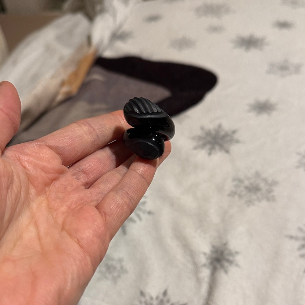 Glass Black Ring - image 3